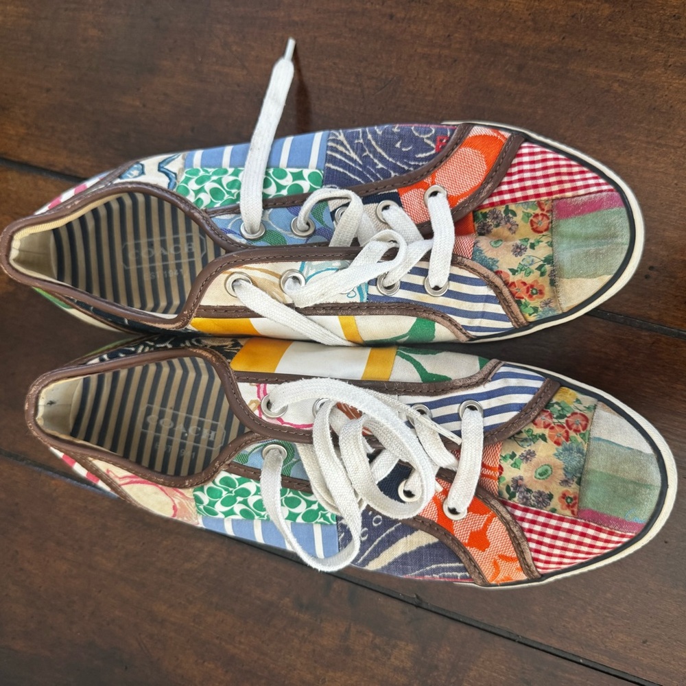 Coach Daphney patchwork/quilt shoes Size 9